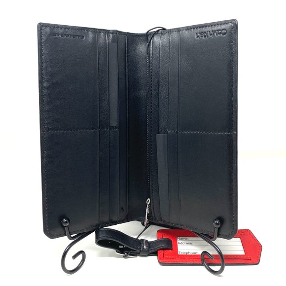 😳SALE😳 Calvin Klein Matte Saffiano Gift Mens Wallet Green 4720 9986 395 - Picture 2 of 6